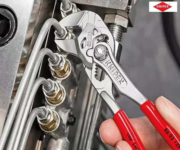 Knipex Mini Pliers Wrench PVC Grips 125mm - Image 9