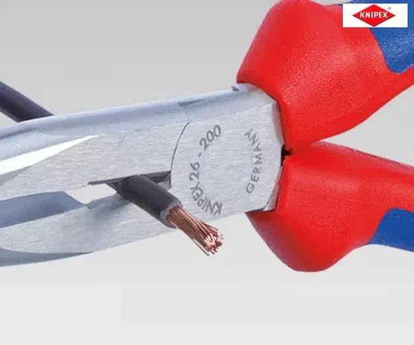 Knipex Snipe Nose Side Cutting Pliers (Stork Beak) Multi-Component Grip 200mm (8in) - Image 8