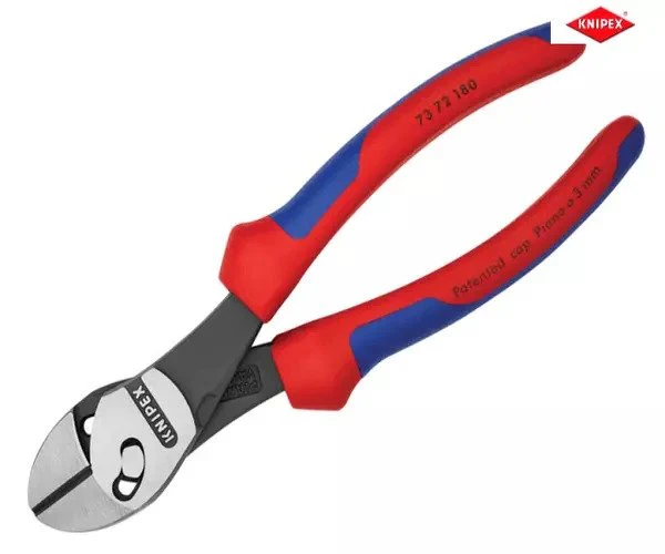 Knipex TwinForce® Diagonal Cutters Multi-Component Grip 180mm - Image 6