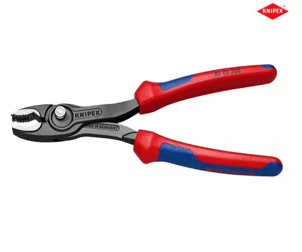 Knipex TwinGrip Slip Joint Pliers Multi-Component Grip 200mm - Image 2