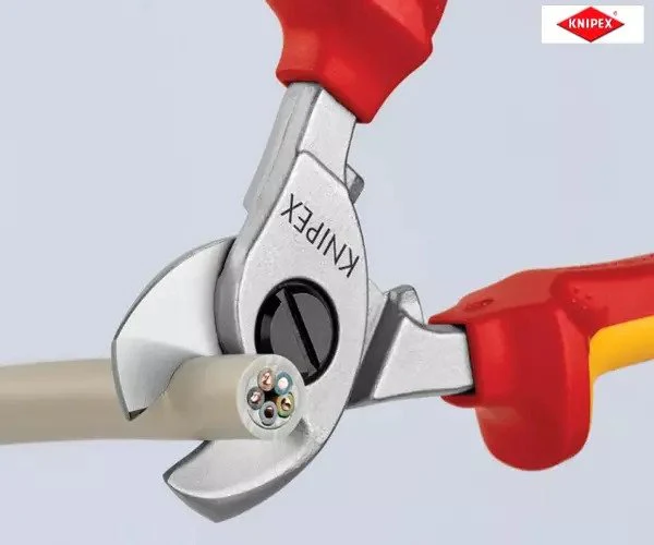 Knipex VDE Cable Shears 165mm - Image 6