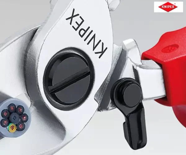 Knipex VDE Cable Shears with Return Spring 165mm - Image 7
