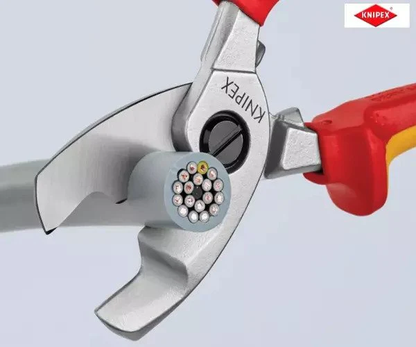 Knipex VDE Cable Shears with Twin Cutting Edge 200mm - Image 5