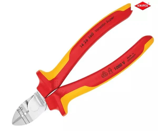 Knipex VDE Diagonal Insulation Stripper & Side Cutter 160mm