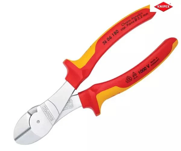 Knipex VDE High Leverage Diagonal Cutter 180mm - Image 3