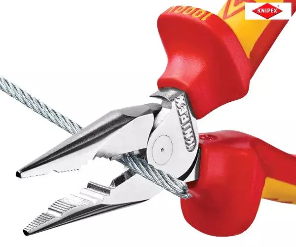 Knipex VDE High Leverage Needle Nose Pliers 145mm - Image 7