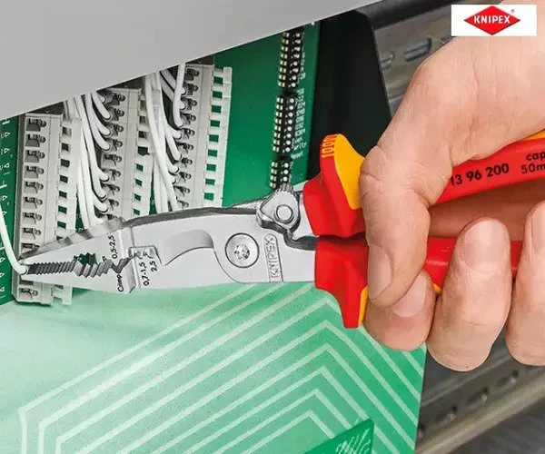 Knipex VDE Multifunctional Installation Pliers with Opening Spring 200mm - Image 12
