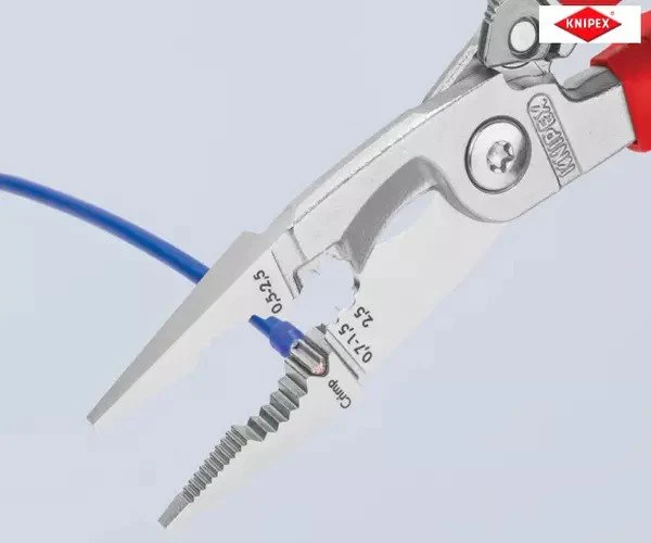 Knipex VDE Multifunctional Installation Pliers with Opening Spring 200mm - Image 5