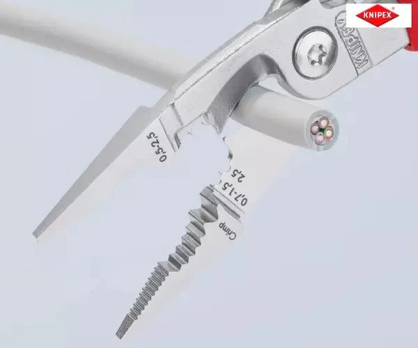 Knipex VDE Multifunctional Installation Pliers with Opening Spring 200mm - Image 7