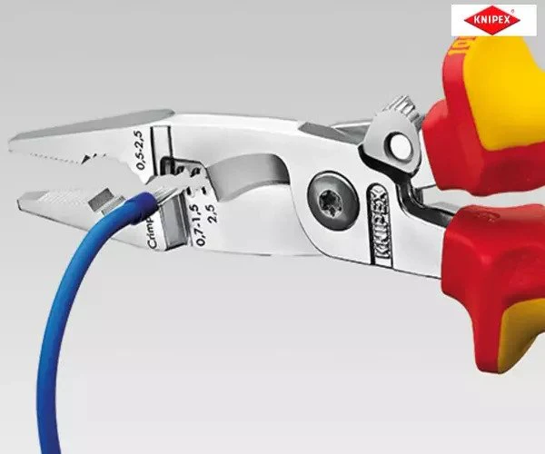 Knipex VDE Multifunctional Installation Pliers with Opening Spring 200mm - Image 8