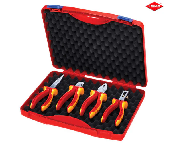 Knipex VDE Pliers Set in Case, 4 Piece