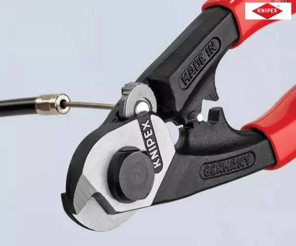 Knipex Wire Rope/Bowden Cable Cutter PVC Grip 190mm - Image 11