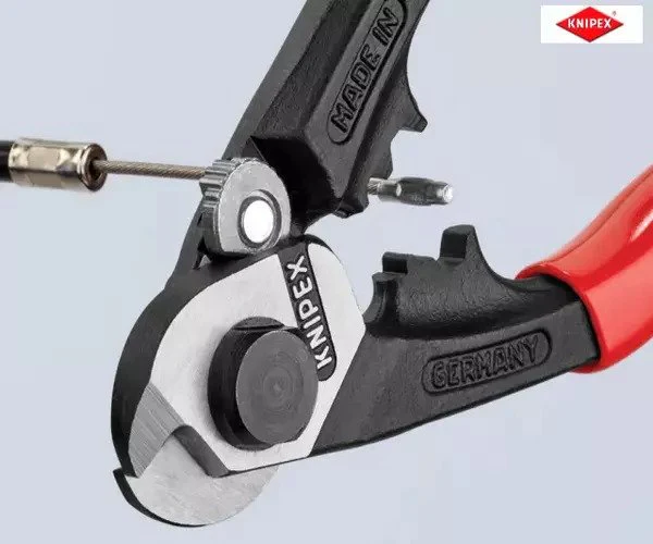 Knipex Wire Rope/Bowden Cable Cutter PVC Grip 190mm - Image 12