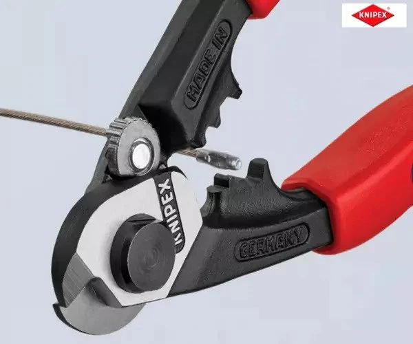 Knipex Wire Rope/Bowden Cable Cutters Multi-Component Grip 190mm - Image 4