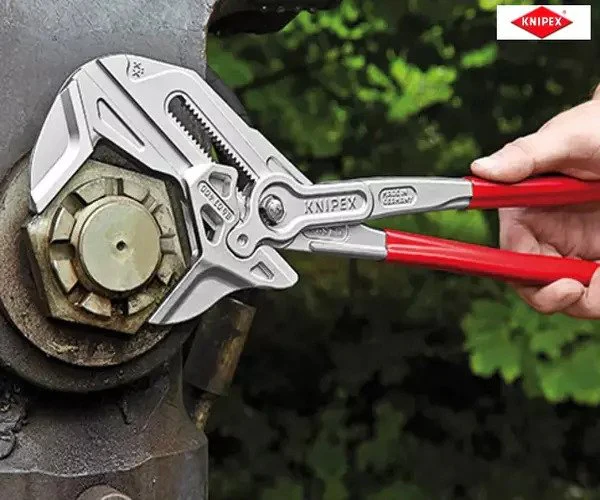 Knipex XL Pliers Wrench PVC Grip 400mm - Image 3