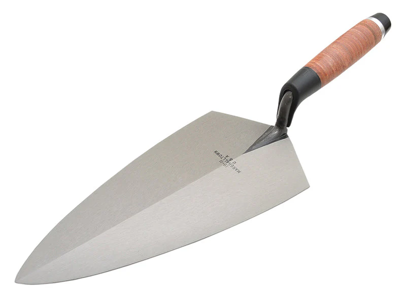 Marshalltown 19L Philadelphia Pattern Brick Trowel Leather Handle 10in