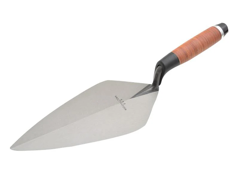 Marshalltown 34L Wide London Pattern Brick Trowel Leather Handle 11in