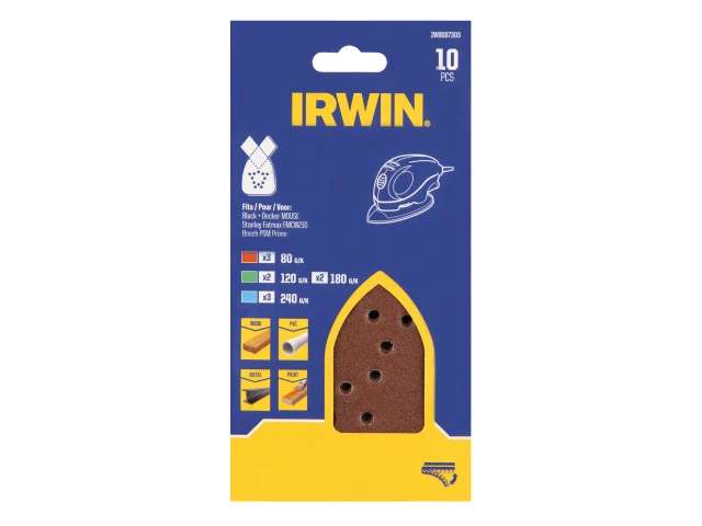 IRWIN® Mouse Sanding Sheet Set, 10 Piece - Image 2