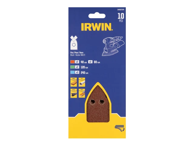 IRWIN® Multi Sander Sanding Sheet Set, 10 Piece - Image 2
