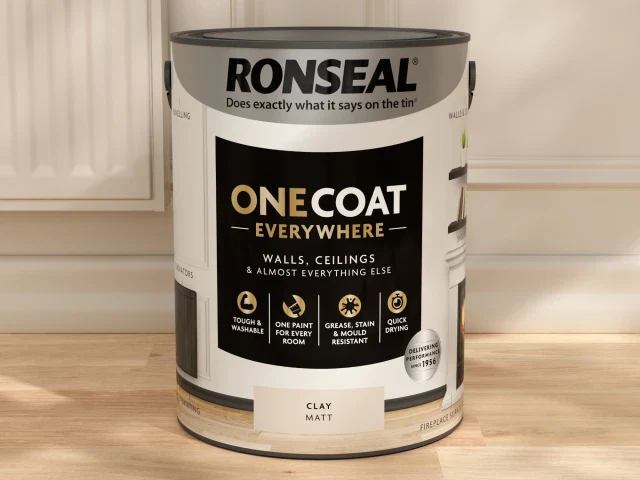 Ronseal One Coat Everywhere Interior Paint Clay Matt 5 litre