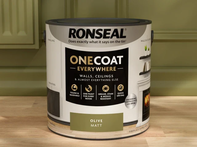 Ronseal One Coat Everywhere Interior Paint Olive Matt 2.5 litre