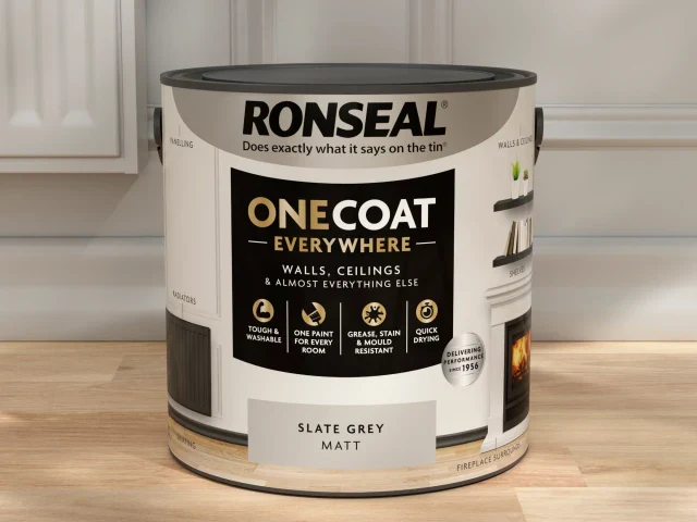 Ronseal One Coat Everywhere Interior Slate Grey Matt 2.5 litre