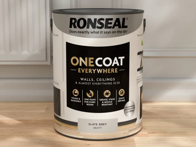 Ronseal One Coat Everywhere Interior Slate Grey Matt 5 litre