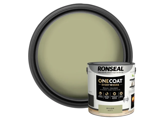 Ronseal One Coat Everywhere Interior Willow Matt 2.5 litre - Image 4