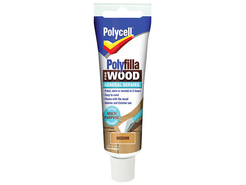 Polycell Polyfilla For Wood General Repairs Tube Medium 75g