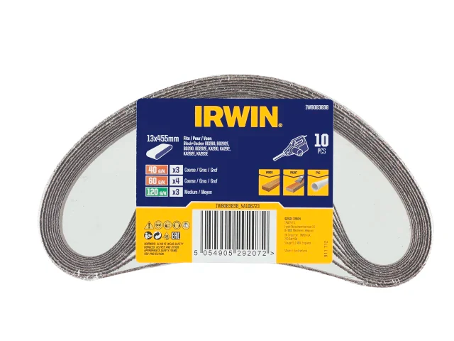 IRWIN® Powerfile Sanding Belt Set, 10 Piece - Image 2