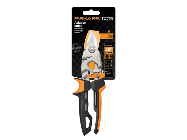 Fiskars PowerGear™ Bulldog Aviation Snips 250mm (10in) - Image 5