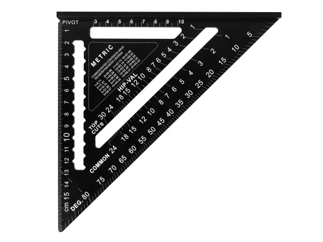 Faithfull Prestige Quick Roofing Square Black Aluminium 180mm (Metric) - Image 2