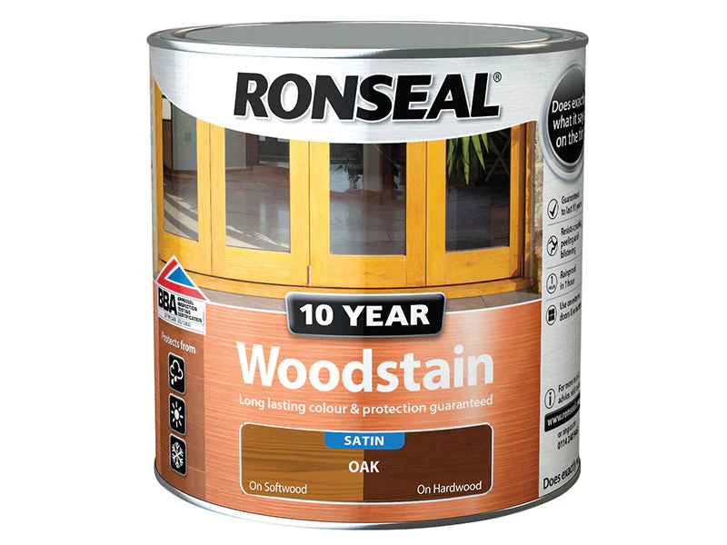 Ronseal 10 Year Woodstain Oak 2.5 litre