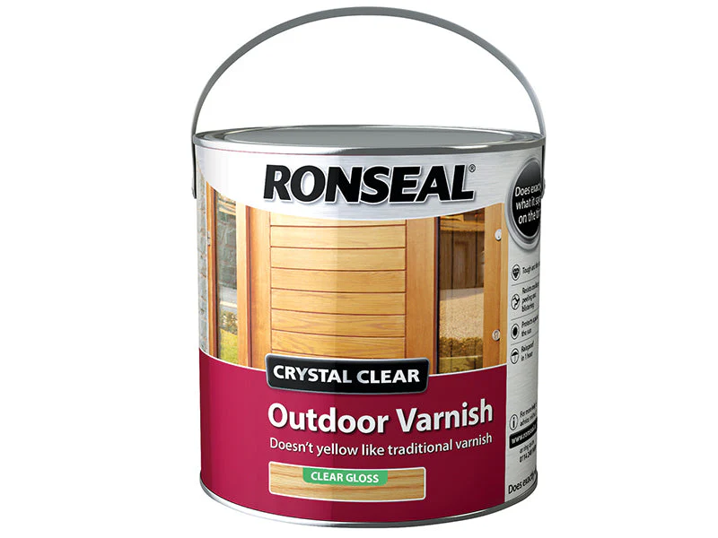 Ronseal  Crystal Clear Outdoor Varnish Matt 750ml