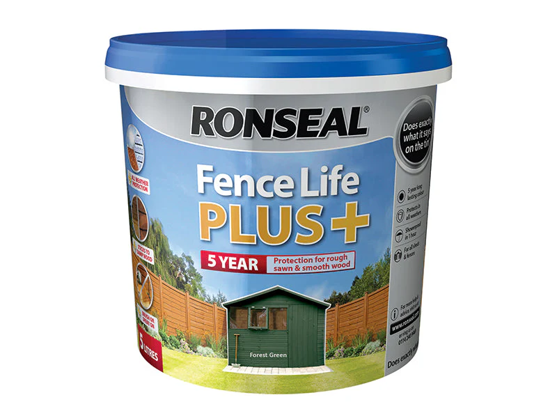 Ronseal  Fence Life Plus+ Forest Green 5 litre
