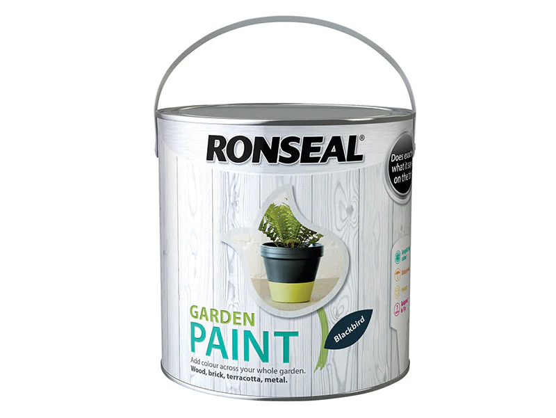 Ronseal Garden Paint Blackbird 2.5 litre