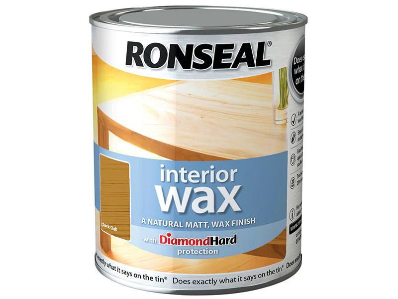Ronseal  Interior Wax Dark Oak 750ml