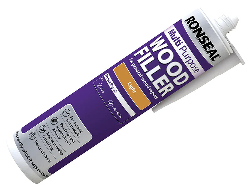 Ronseal  Multipurpose Wood Filler Cartridge Light 310ml