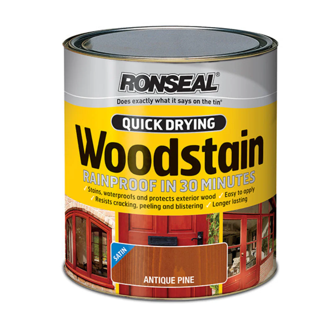Ronseal Quick Drying Woodstain Satin Dark Oak 750ml