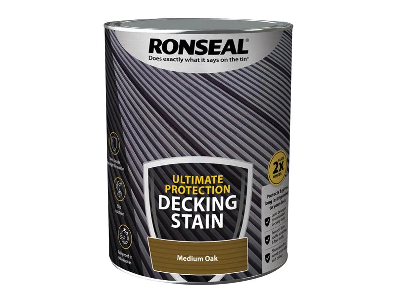 Ronseal  Ultimate Protection Decking Stain Medium Oak 5 litre