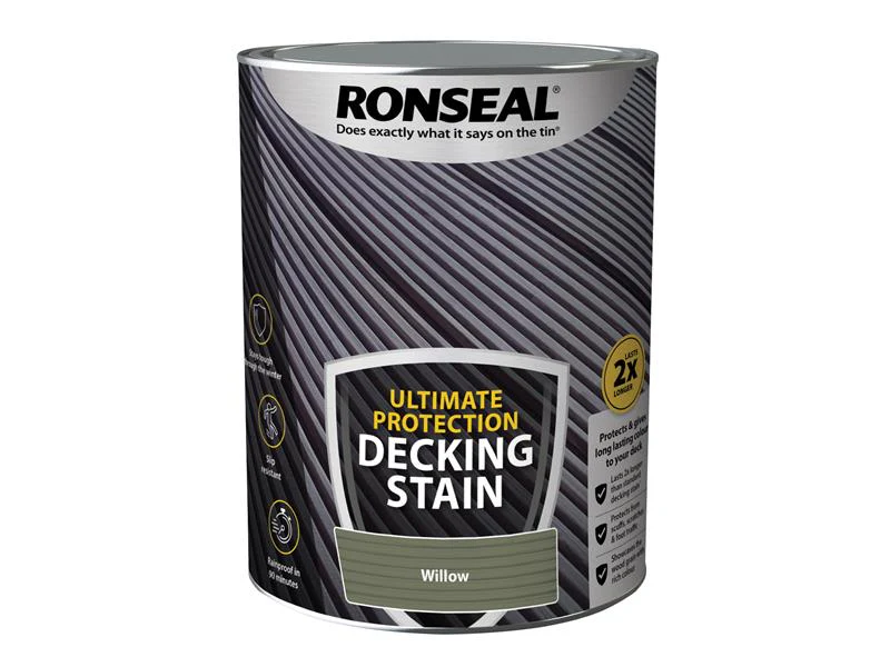 Ronseal Ultimate Protection Decking Stain Willow 5 litre