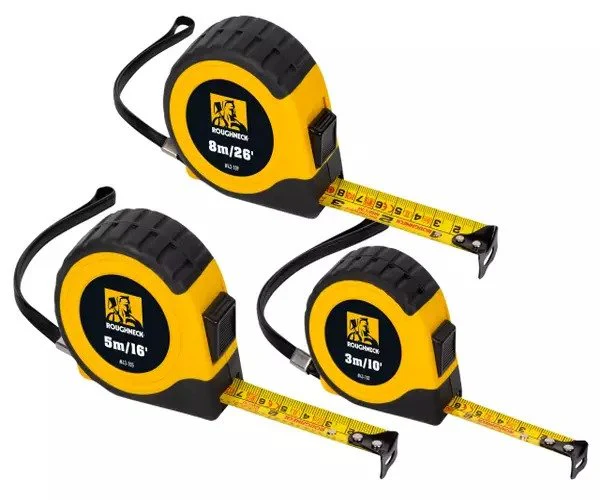 Roughneck E-Z Read® Tape Measure Set, 3 Piece