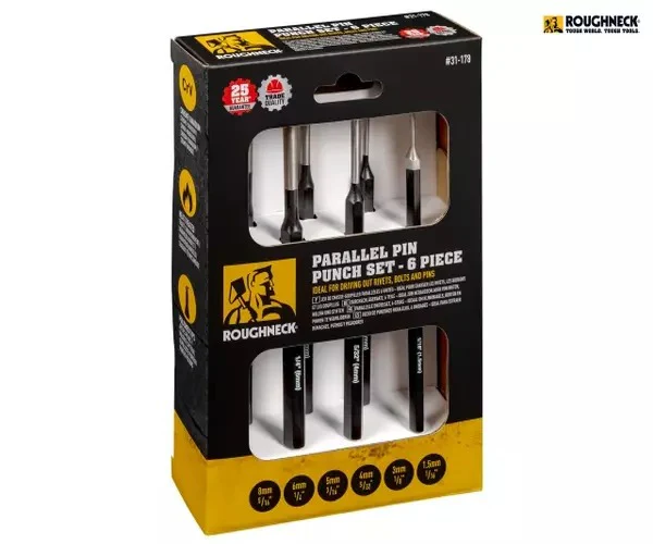 Roughneck Parallel Pin Punch Set 6 Piece - Image 2