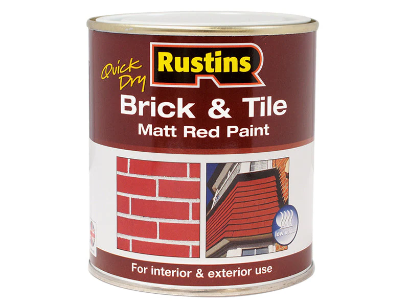 Rustins  Quick Dry Brick & Tile Paint Matt Red 1 litre
