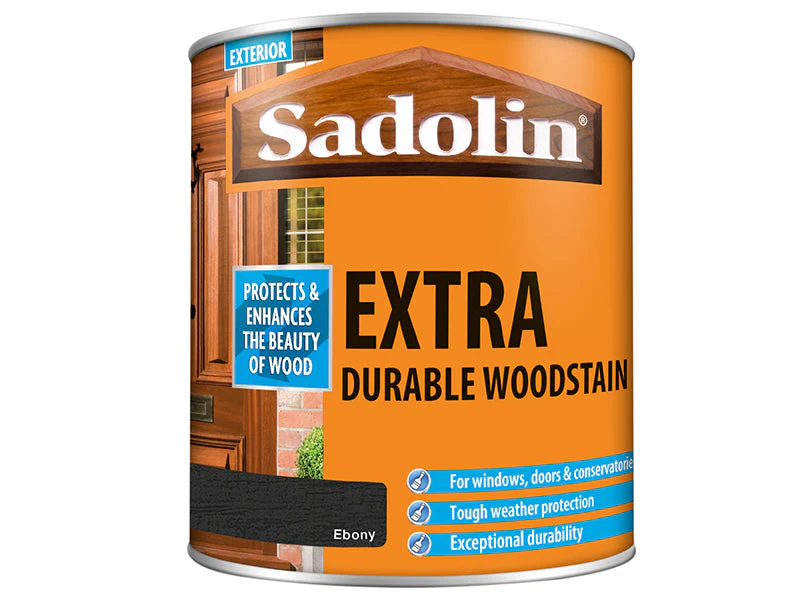 Sadolin Extra Durable Woodstain Ebony 1 litre