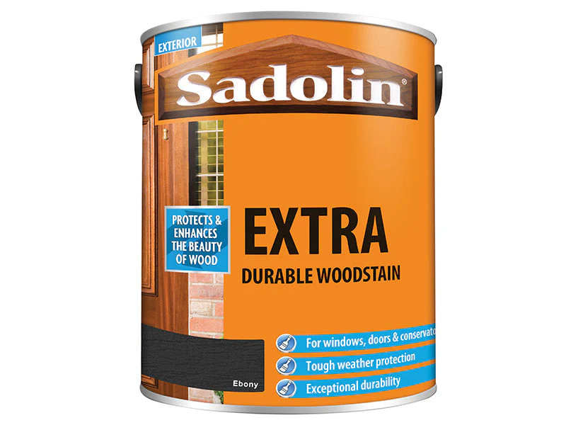 Sadolin Extra Durable Woodstain Ebony 5 litre