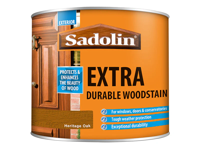 Sadolin Extra Durable Woodstain Heritage Oak 500ml