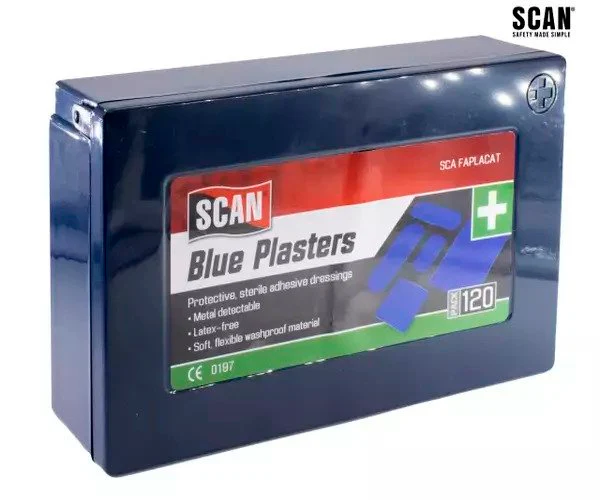 Scan Assorted Hypoallergenic Blue Plasters 120