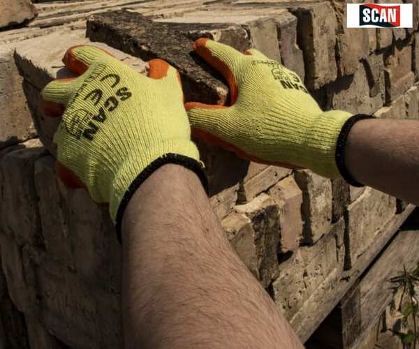 Scan Knitshell Latex Palm Gloves - (Pack 12) - Image 2
