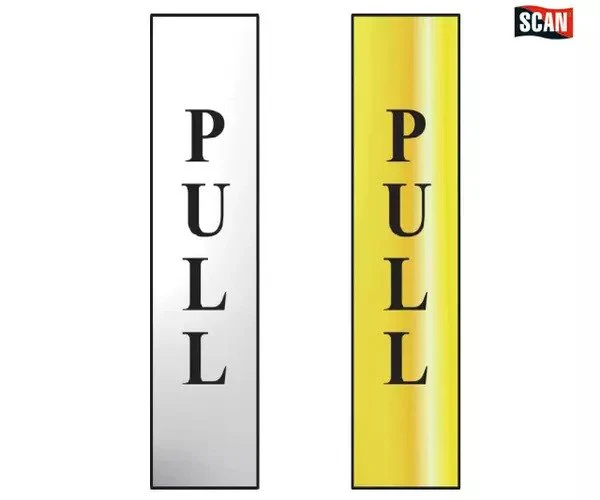 Scan Pull Vertical - Polished Chrome Effect 50 x 200mm - Image 2
